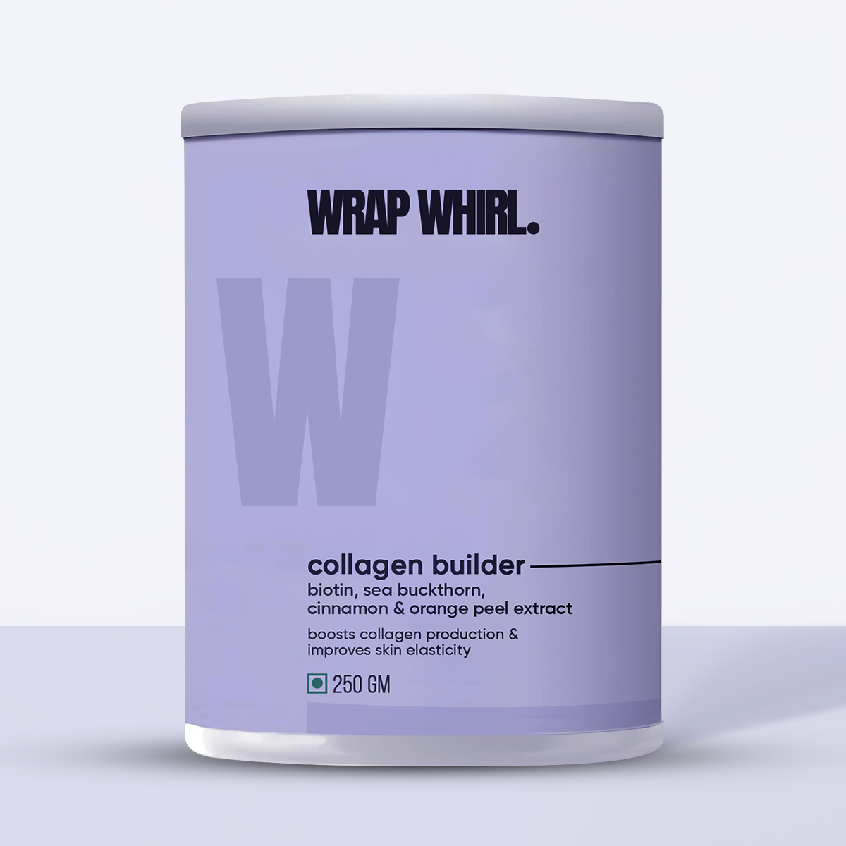 Wrap Whirl by GHCPlant Based Collagen Supplement Powder | Powered with Biotin, Vitamin C & Sea Buckthorn - (250 gm)