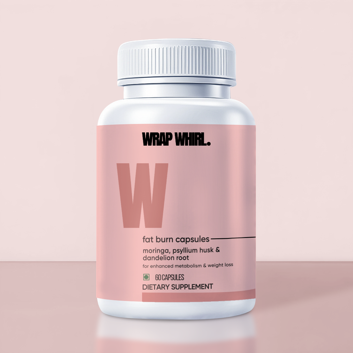 Wrap Whirl By GHC Fat Burn Capsules : Powered With Psyllium Husk, Moringa & Dandelion Root