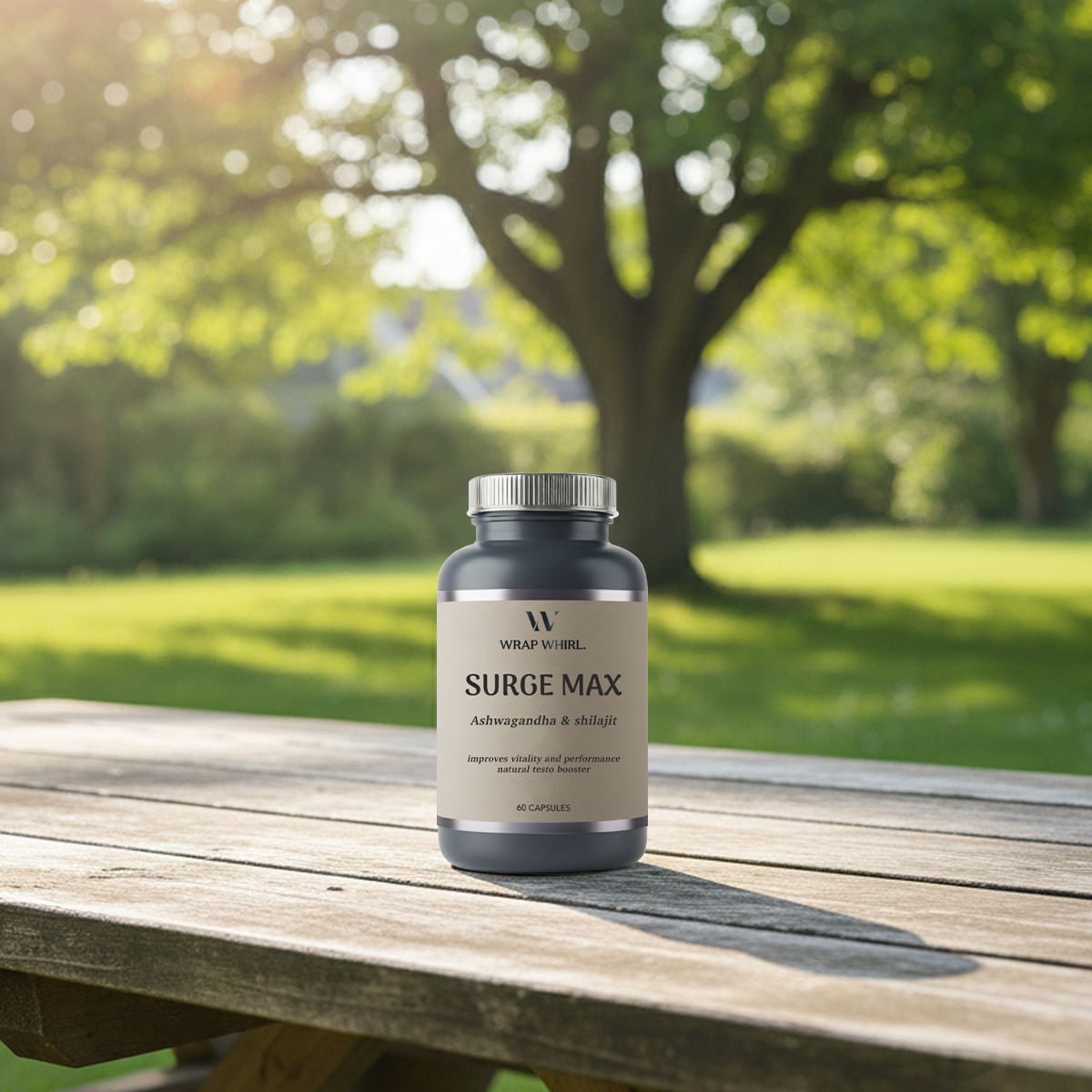 Wrap Whirl by GHC Natural Ashwagandha Caps: Powered with Shilajit & Safed Musli