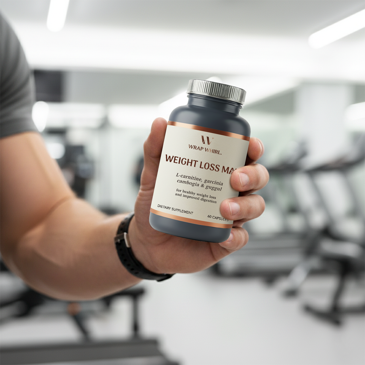 Wrap Whirl FitMax Capsules: Powered with L-Carnitine, Garcinia Cambogia & Guggul