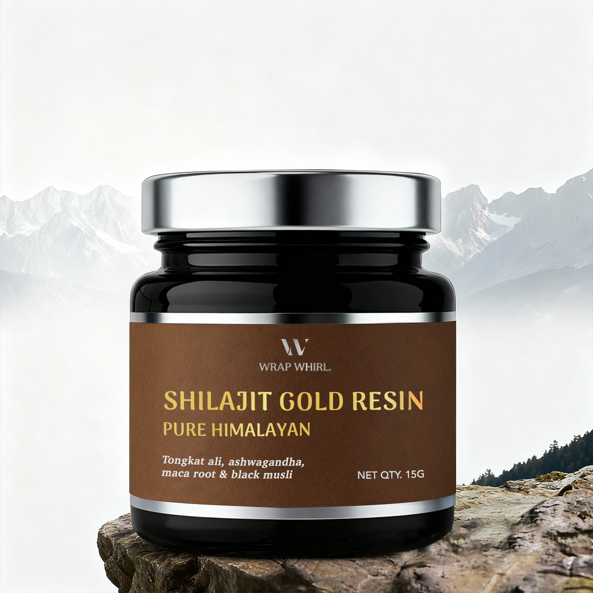 Wrap Whirl By GHC Pure Himalayan Shilajit (Resin) - 15g