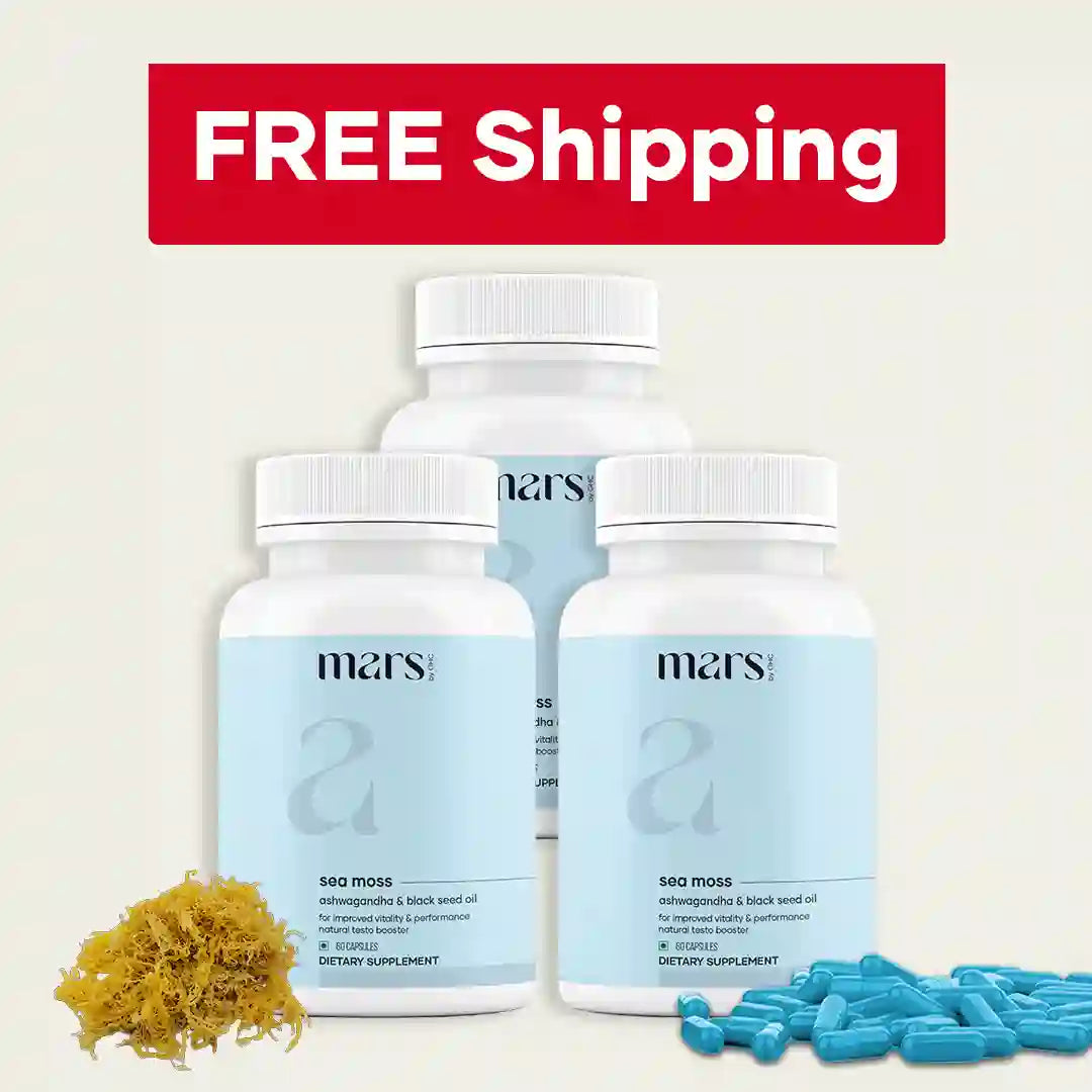 Mars Natural Sea Moss Caps: Powered with Ashwagandha, Black Seed, & Vitamin D3