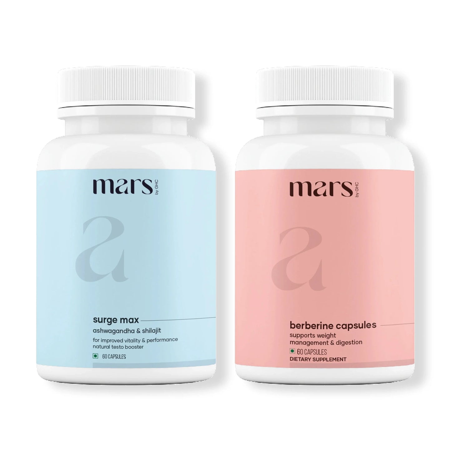 Mars AshwaBurn Bundle: Powered by Ashwagandha & Berberine Capsules