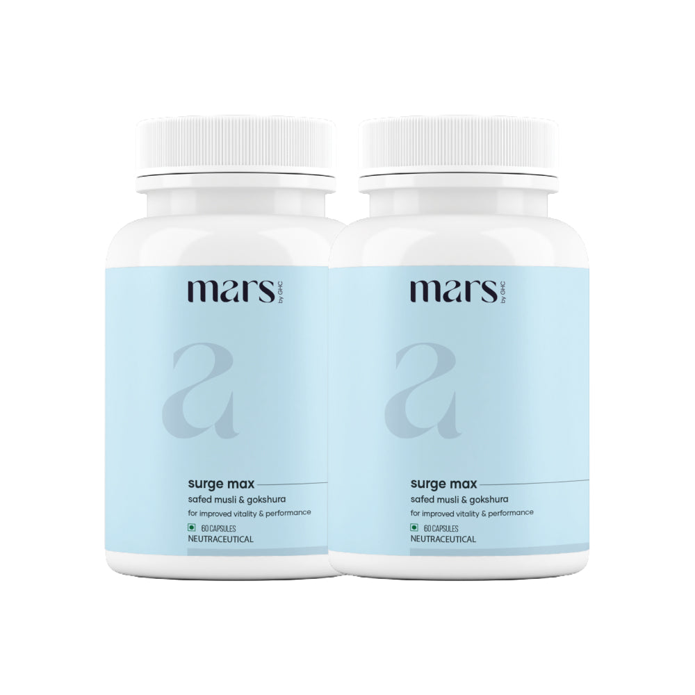 Mars Natural Ashwagandha Caps: Powered with Shilajit & Safed Musli