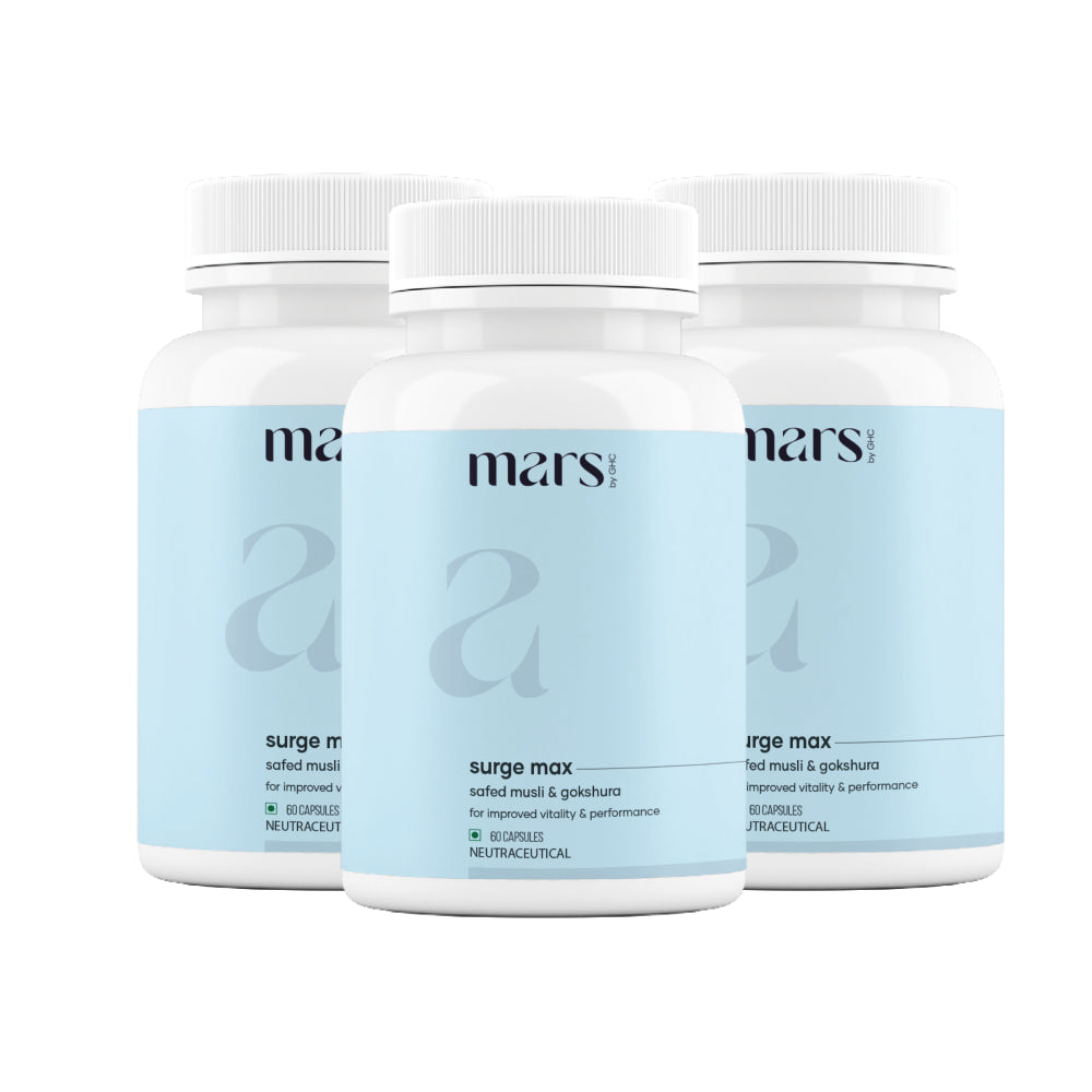 Mars Natural Ashwagandha Caps: Powered with Shilajit & Safed Musli