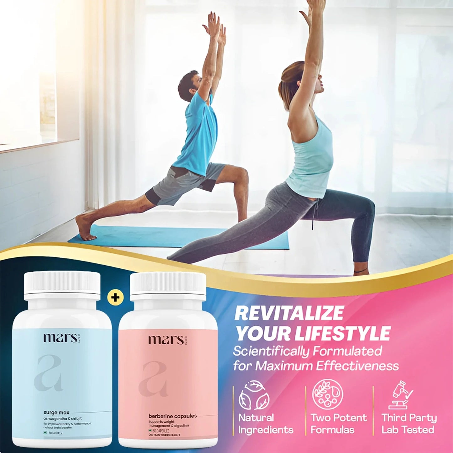 Mars AshwaBurn Bundle: Powered by Ashwagandha & Berberine Capsules