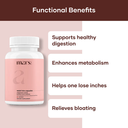 Mars Waist Trim Capsules : Powered With Magnesium Citrate, Bentonite Clay & Triphala