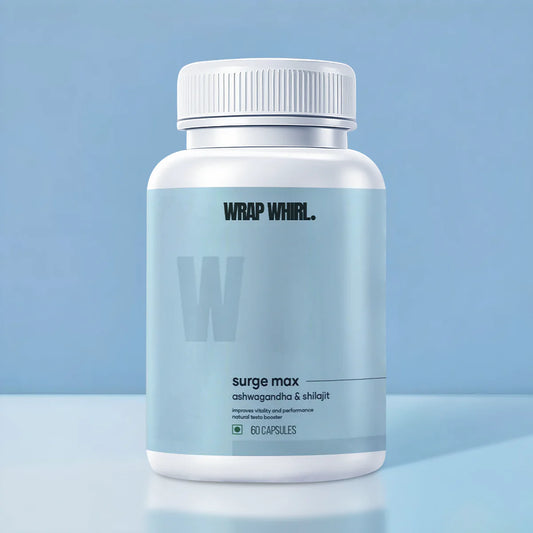 Wrap Whirl Natural Ashwagandha Caps: Powered with Shilajit & Safed Musli