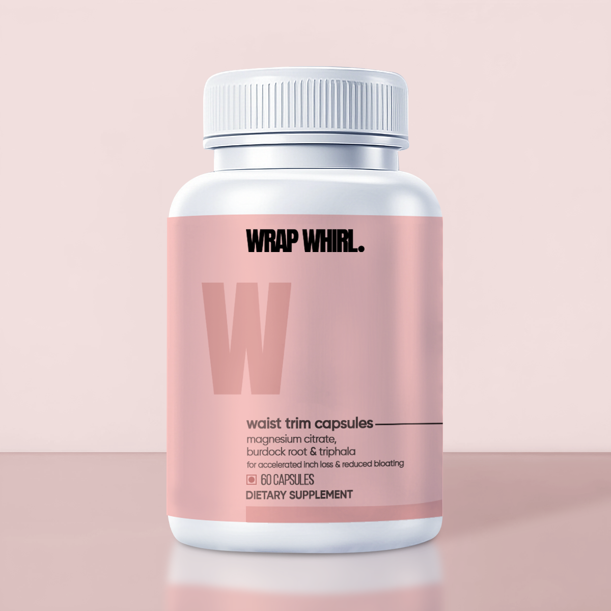 Wrap Whirl Waist Trim Capsules : Powered With Magnesium Citrate, Bentonite Clay & Triphala