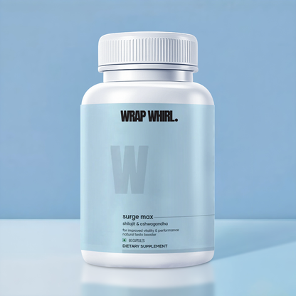 Wrap Whirl Natural Ashwagandha Caps: Powered with Shilajit & Safed Musli