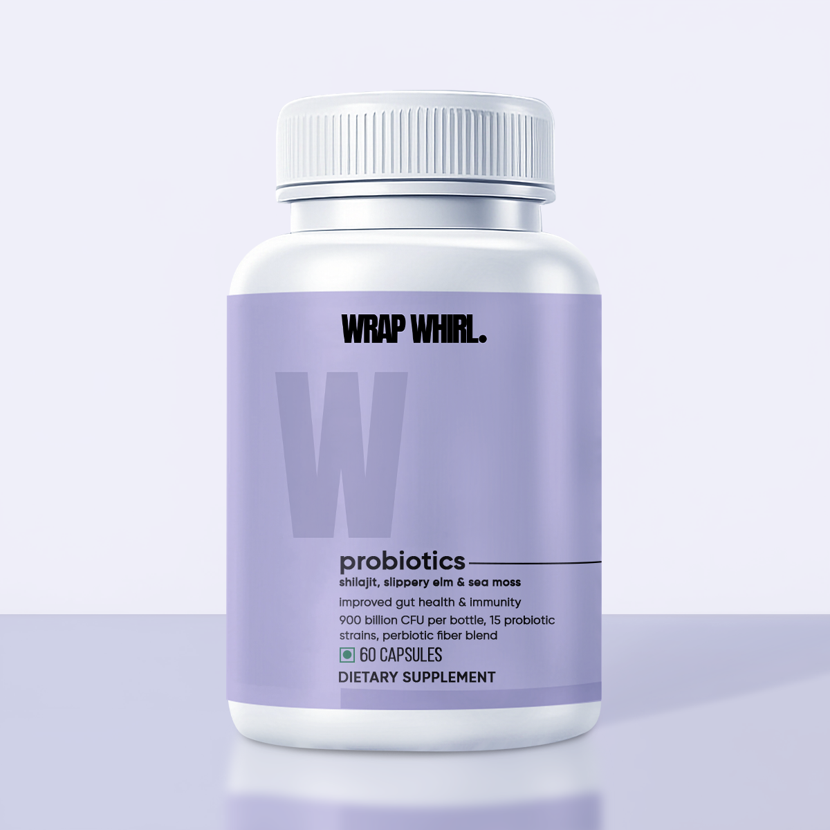 Wrap Whirl Probiotics for Men: Powered with Shilajit, Sea Moss & Slippery Elm