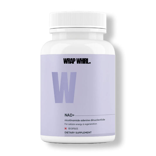 Wrap Whirl NAD+ Capsules with NR, NMN & Vitamin B3 – Cellular Energy, Brain Health & Resilience Support (60N)