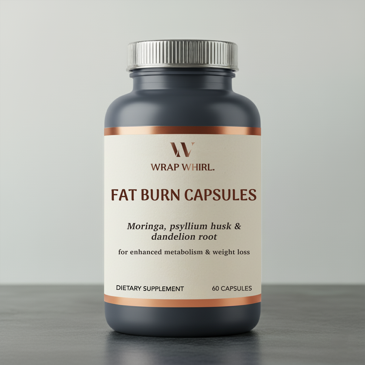 Wrap Whirl By GHC Fat Burn Capsules : Powered With Psyllium Husk, Moringa & Dandelion Root