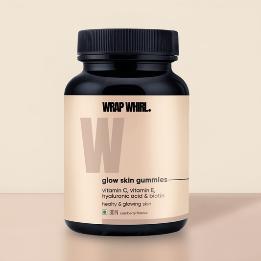 Wrap Whirl Vitamin C Gloww Gummies: Powered with Hyaluronic Acid