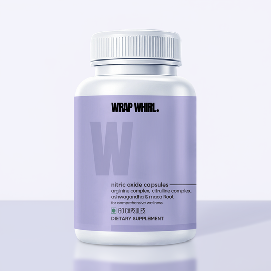 Wrap Whirl WrapWhirl Nitric Oxide Capsules with L-Arginine, L-Citrulline & Adaptogens – Circulation, Endurance & Recovery Support (60N)