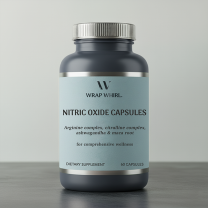 Wrap Whirl Nitric Oxide Capsules with L-Arginine, L-Citrulline & Adaptogens – Circulation, Endurance & Recovery Support™
