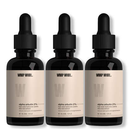 Wrap Whirl 2% Alpha Arbutin Serum: With Kojic Acid, Hyaluronic Acid & Aloe Vera Extract