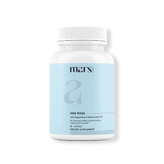 Mars Natural Sea Moss Caps: Powered with Ashwagandha, Black Seed, & Vitamin D3