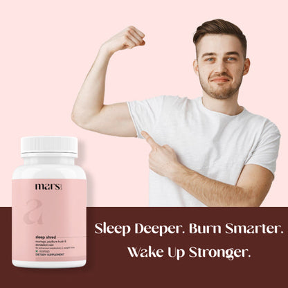 Mars Sleep Shred Capsules Powered With Conjugated Linoleic Acid (CLA),L-Carnitine Tartrate, Ashwagandha Root Extract & Melatonin