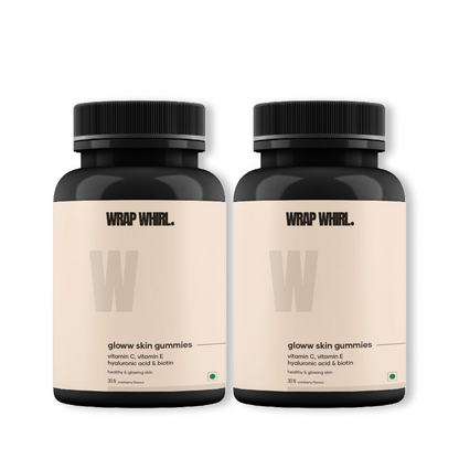 Wrap Whirl Vitamin C Gloww Gummies: Powered with Hyaluronic Acid