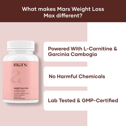 Mars Weight Loss Max: Powered with L-Carnitine, Garcinia Cambogia & Guggul