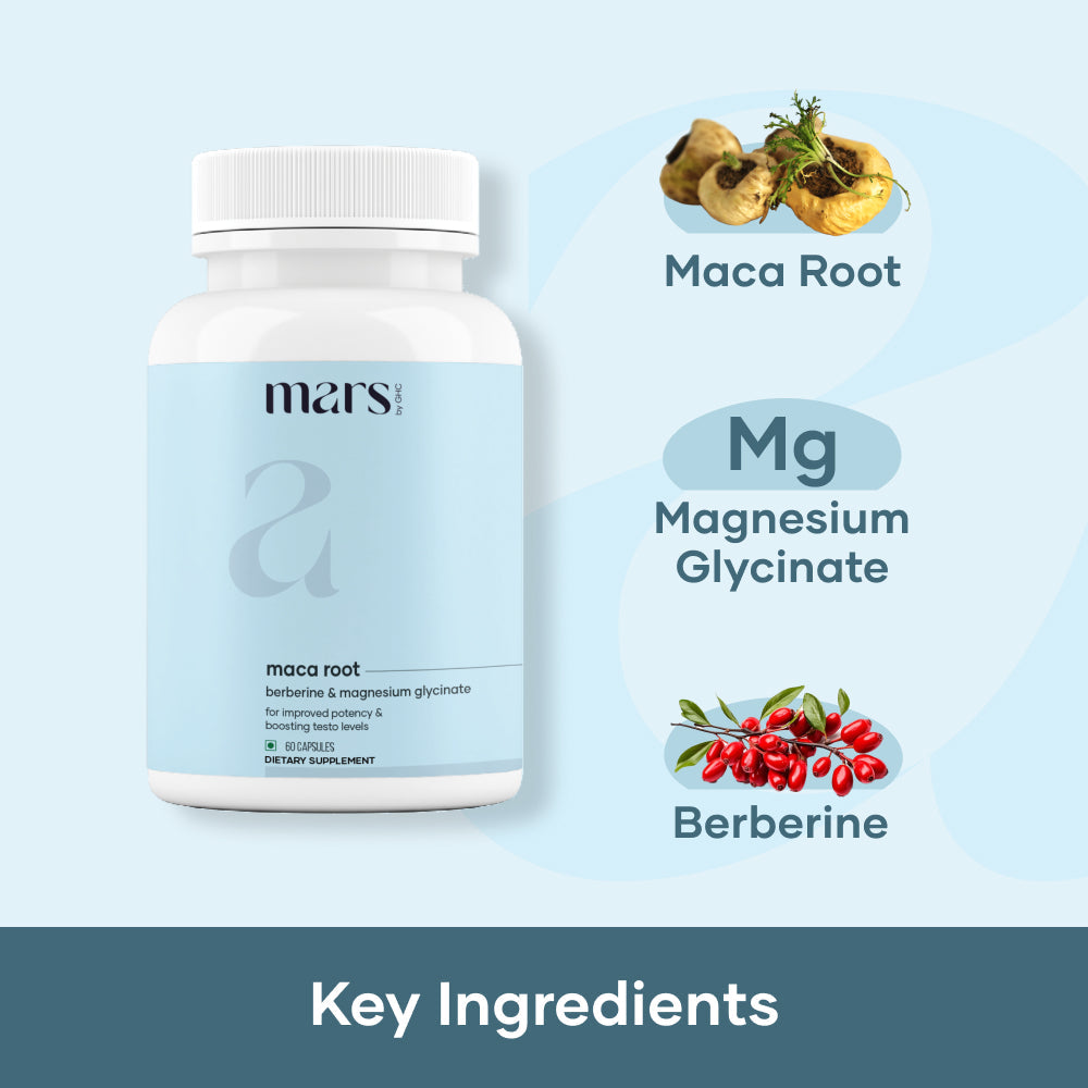 Mars Maca Root Caps (Ginseng): Angetrieben mit Magnesium & Berberin