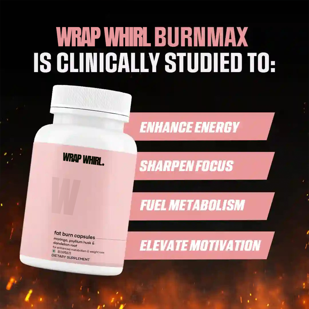 Wrap Whirl BurnMax Capsules- Clinically studied Metabolism Booster