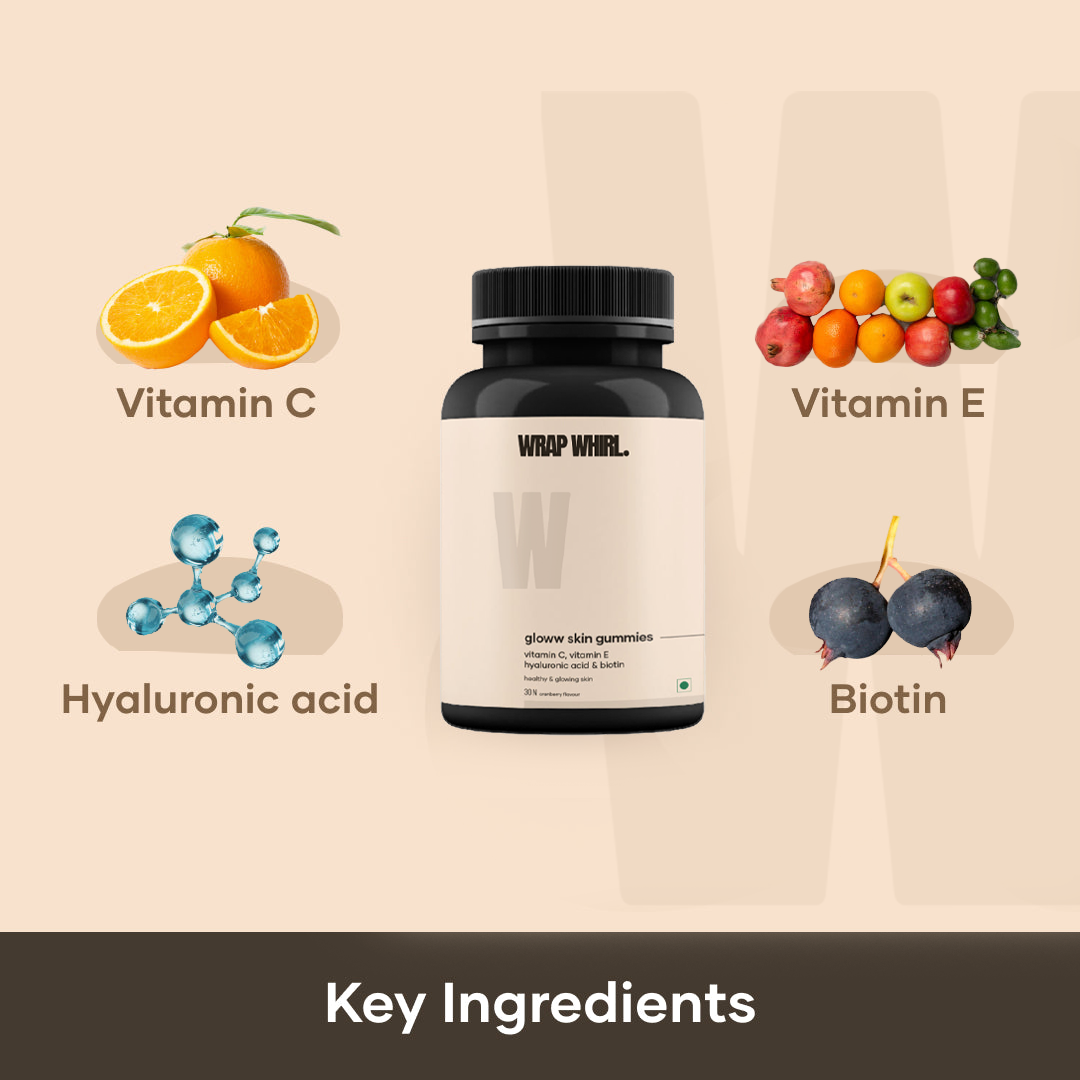 Acne Repair Formula: Alpha Arbutin Serum & Vitamin C Gummies with Hyaluronic Acid