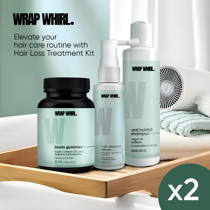 Wrap Whirl Hair Loss Treatment Kit (1 Month Pack)