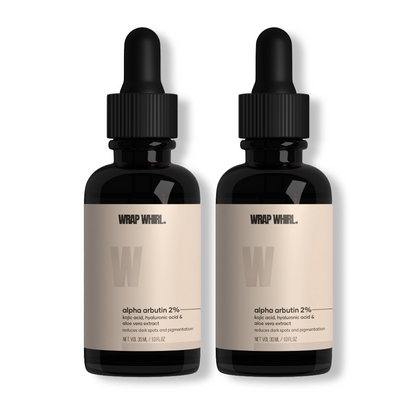 Wrap Whirl 2% Alpha Arbutin Serum: With Kojic Acid, Hyaluronic Acid & Aloe Vera Extract