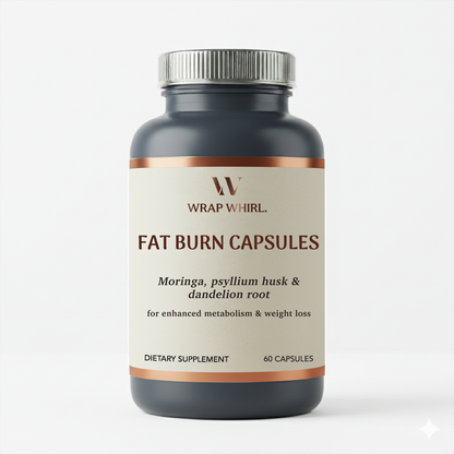 Wrap Whirl By GHC Fat Burn Capsules : Powered With Psyllium Husk, Moringa & Dandelion Root