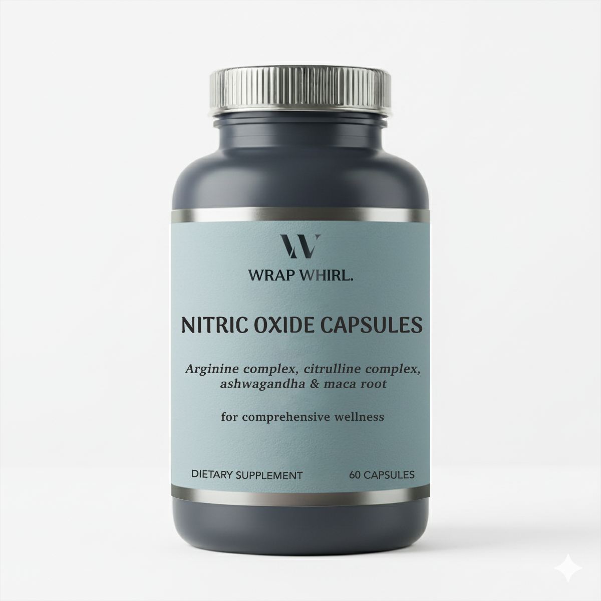 Wrap Whirl Nitric Oxide Capsules with L-Arginine, L-Citrulline & Adaptogens – Circulation, Endurance & Recovery Support™