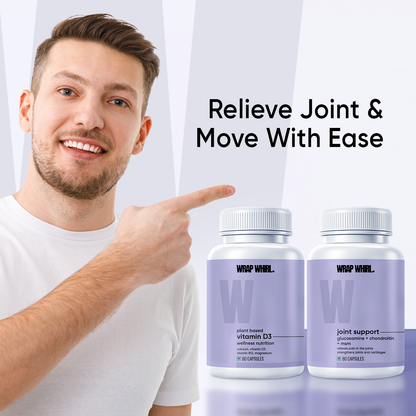 Joint Pain Relief Combo - Powered with Glucosamine, MSM, Vitamin D3 Formula