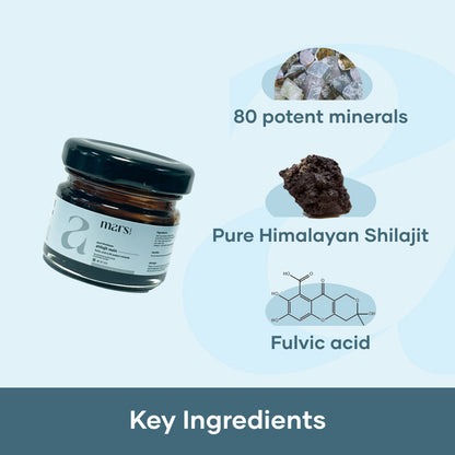 Performance Plus Combo: Pure Himalayan Shilajit Resin, Natural Ashwagandha Caps & Natural Sea Moss Caps