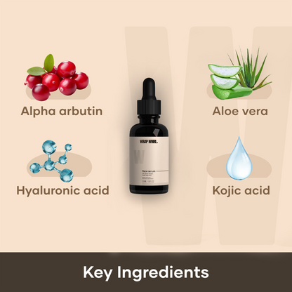 Acne Repair Formula: Alpha Arbutin Serum & Vitamin C Gummies with Hyaluronic Acid