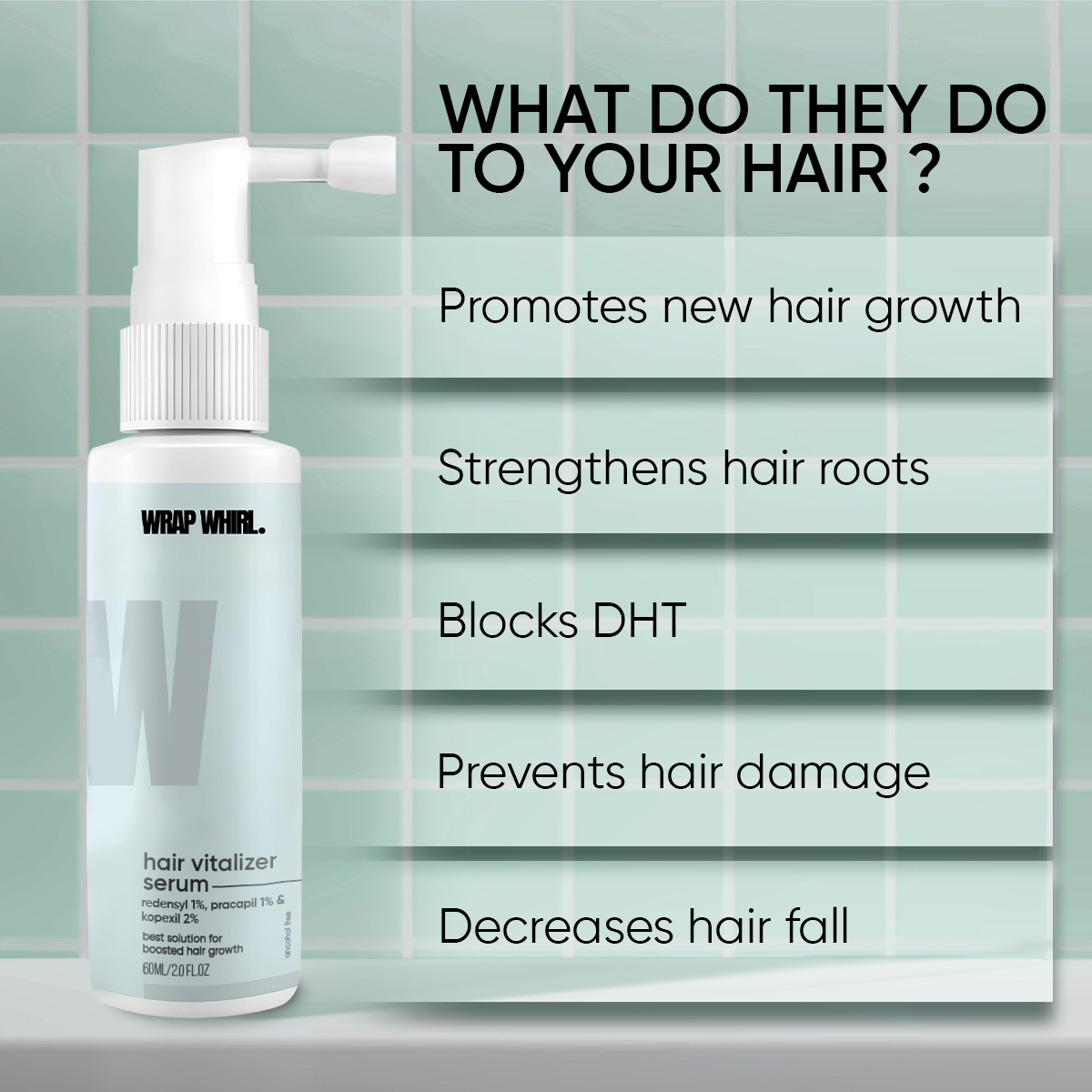 Hair Growth Serum with 1% Redensyl (60 ml)