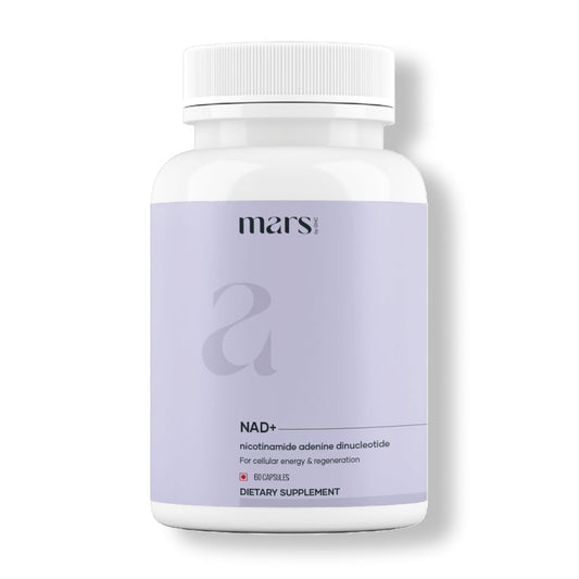 Mars NAD+ Capsules with NR & Vitamin B3 – Cellular Energy, Brain Health & Resilience Support (60N)