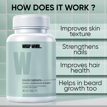 Biotin Tablets for hair growth | Vitamin b7 tablets | Best biotin for hair & beard growth | Biotin supplements