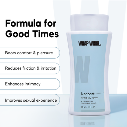 Wrap Whirl Strawberry Lubricant - Non-Sticky & Super Smooth