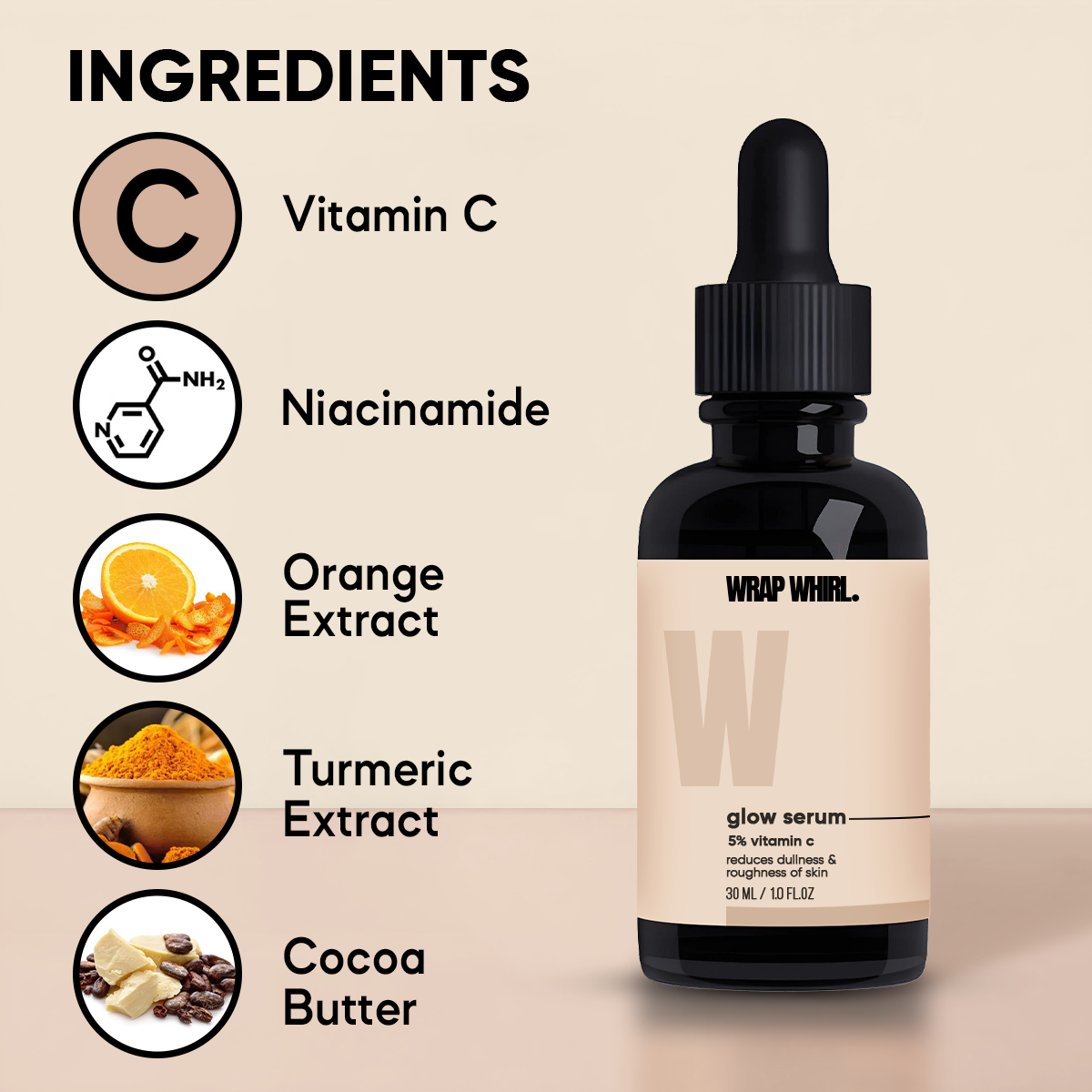 Vitamin C Face Serum with Niacinamide (1 month pack)