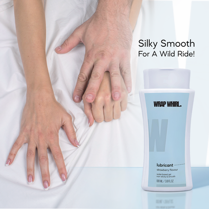 Wrap Whirl Strawberry Lubricant - Non-Sticky & Super Smooth