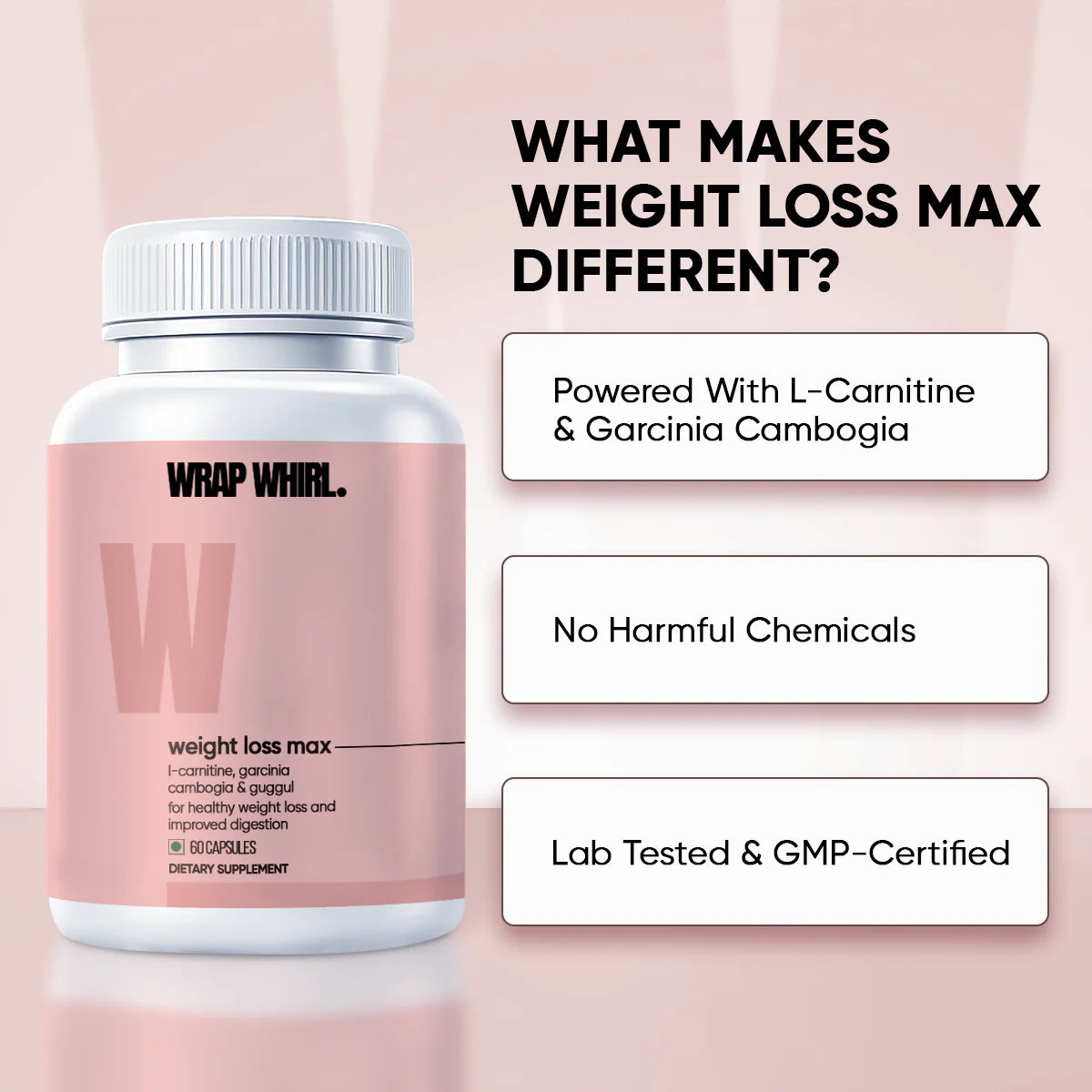 Wrapwhirl FitMax Capsules: Powered with L-Carnitine, Garcinia Cambogia & Guggul