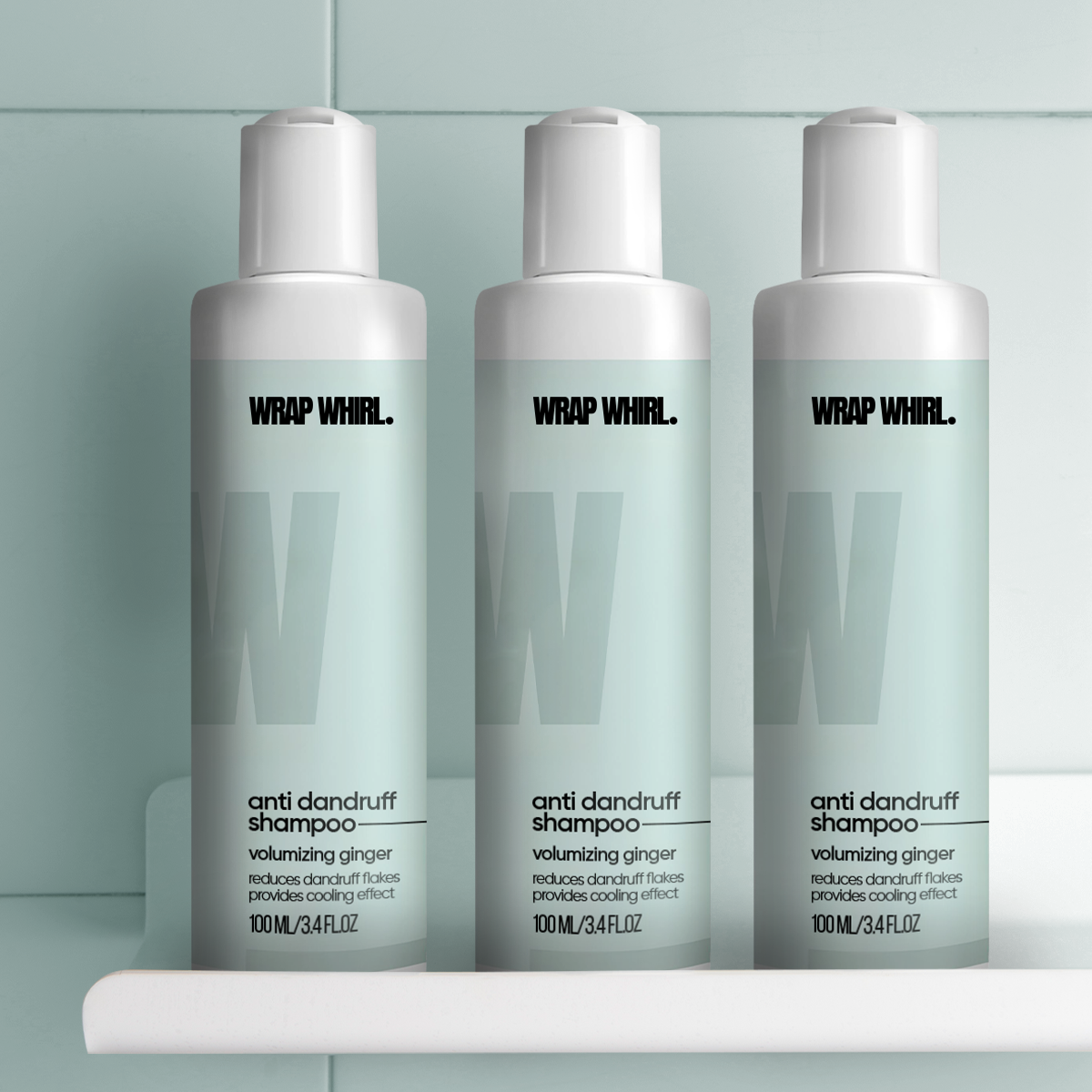 Wrap Whirl Anti-Dandruff Shampoo With Volumizing Ginger