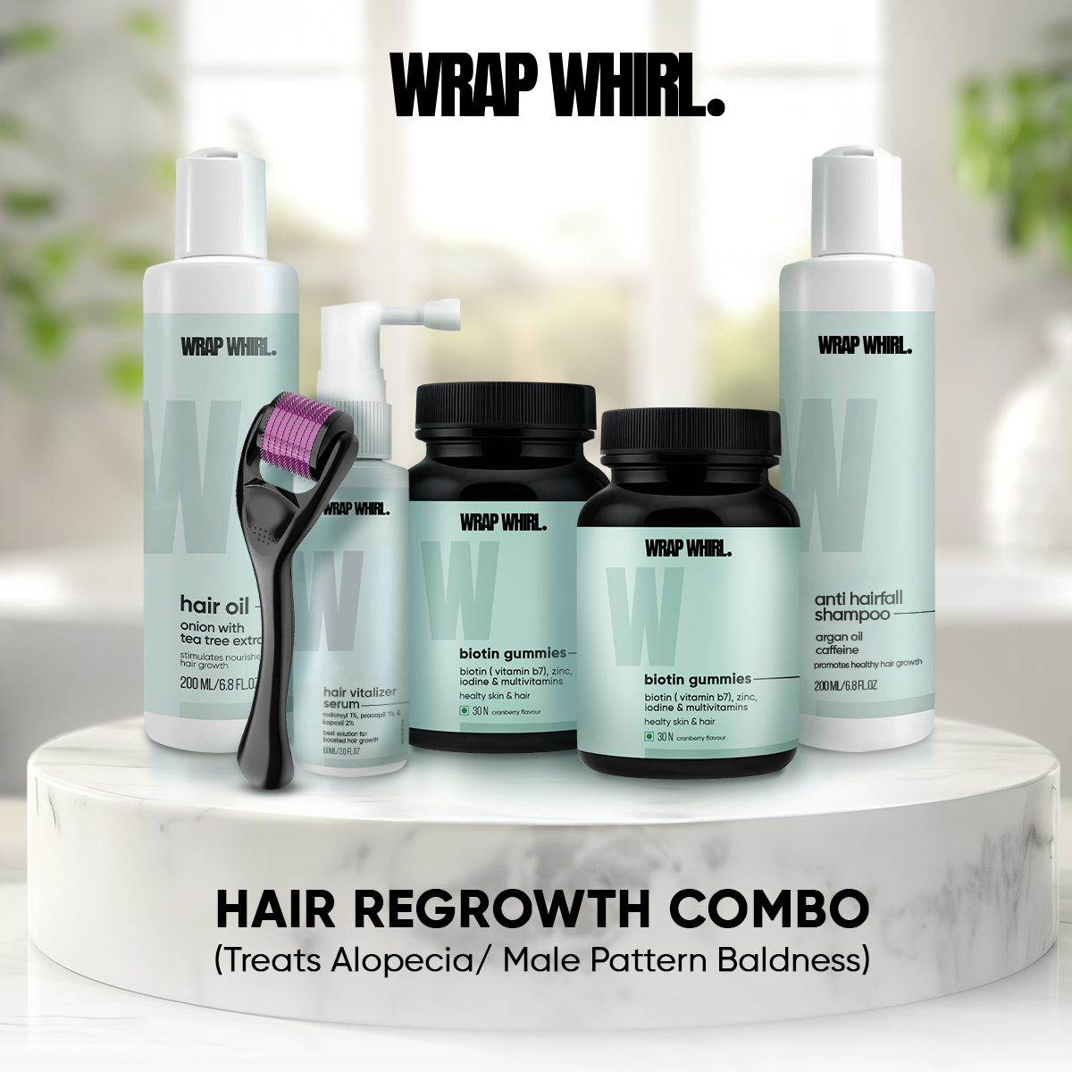 Hair Regrowth Combo (Treats Alopecia/ Male Pattern Baldness)