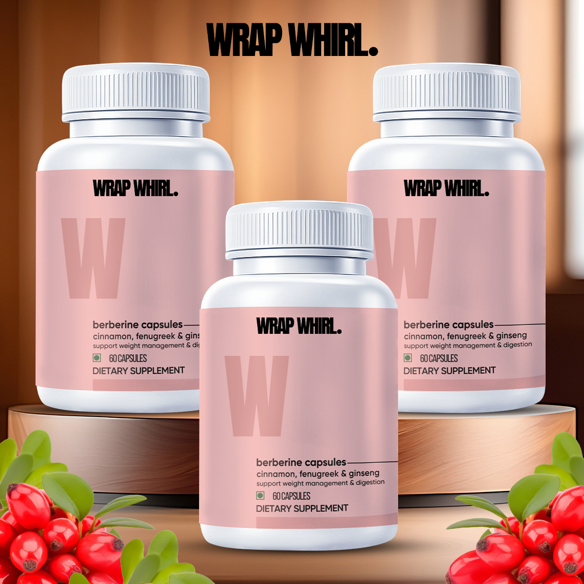 Wrap Whirl Himalayan Berberine Capsules