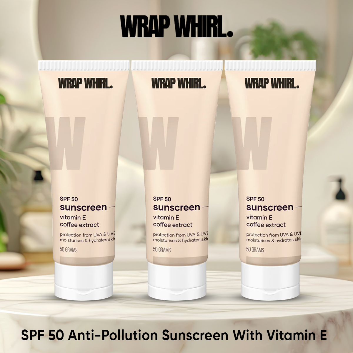 SPF 50 Anti-Pollution Sunscreen With Vitamin E