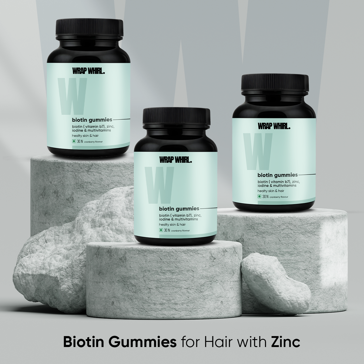 Biotin Gummies for Hair with Zinc - (30 N)