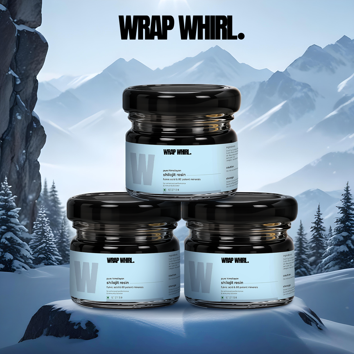 Wrap Whirl Pure Himalayan Shilajit (Resin) - 15g