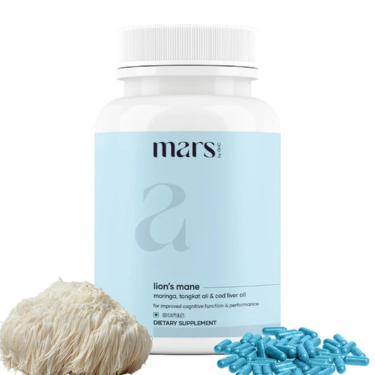 Wrap Whirl Pure Lion's Mane Caps: Powered with Moringa, Tongkat Ali & Cod Liver Oil (60 N)