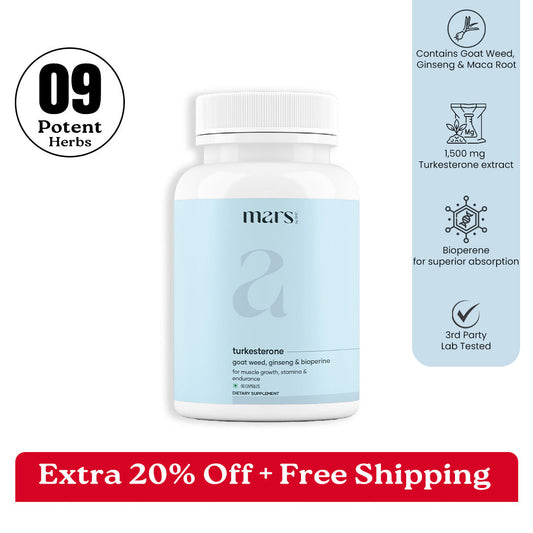 Wrap Whirl Turkesterone Capsules: Powered with Goat Weed, Ginseng & Black Pepper Extract